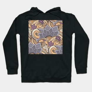 Paisley Print with Vintage Floral Motifs Hoodie